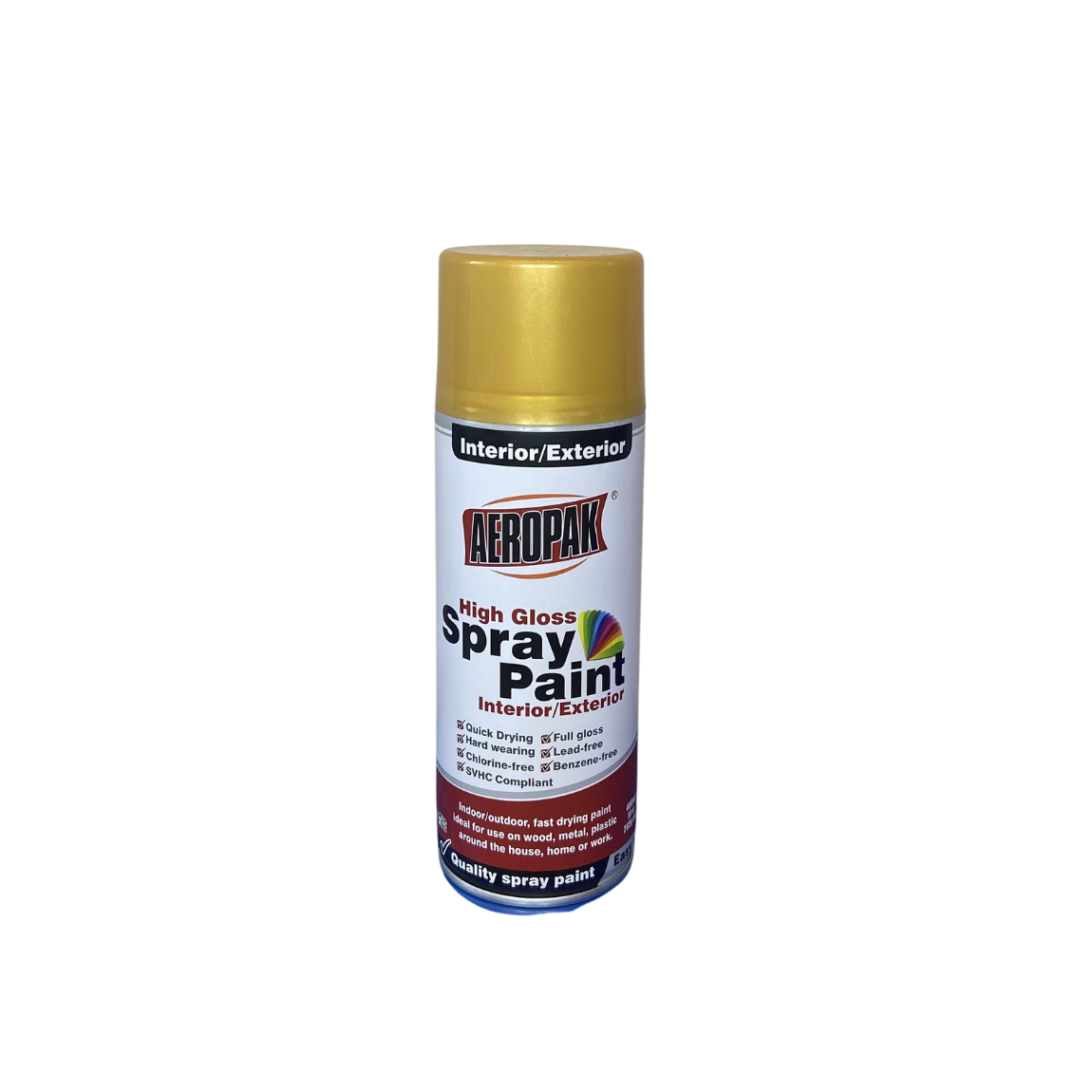 Aeropak High Gloss Spray Paint Gold